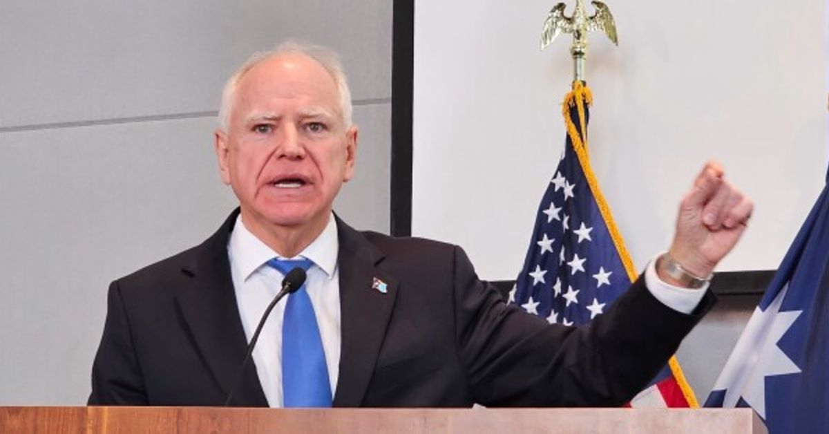 Tim Walz Complains To Reporters About Being Called The R-WordBlames Trump! 