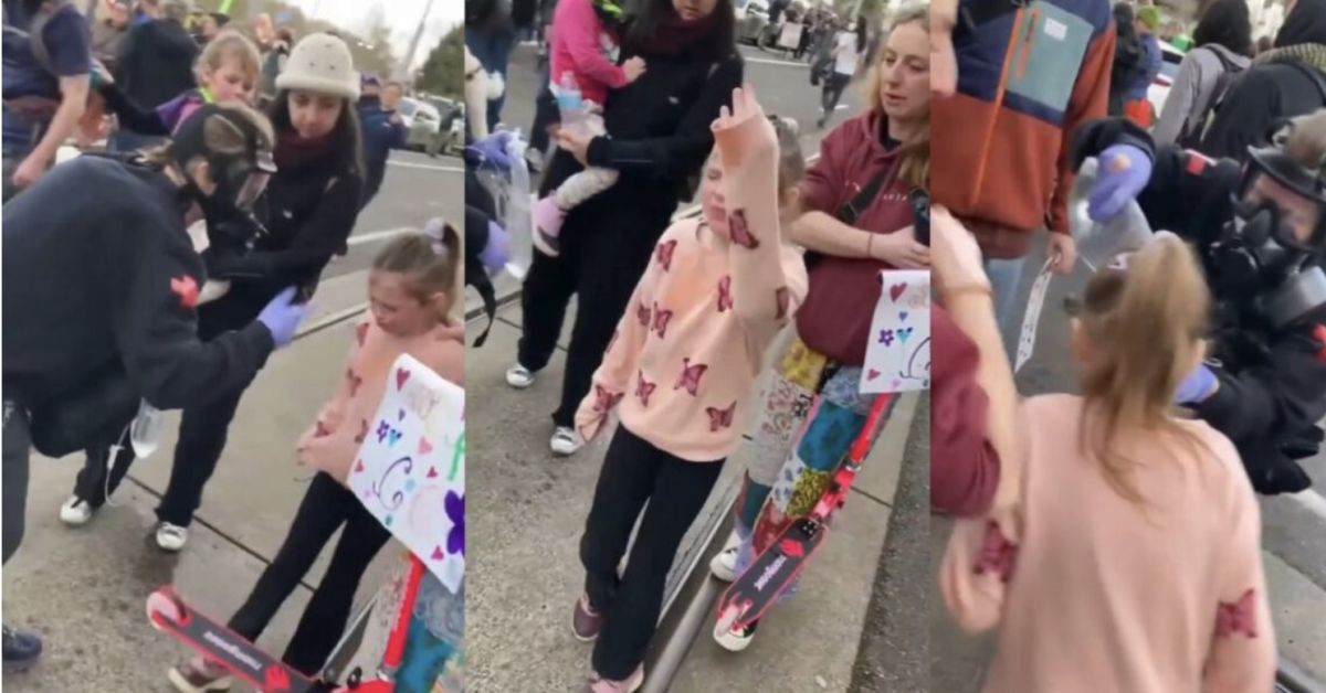 Leftist Parents Accused Of Coaching 7-Year-Old To Riot After Shocking Anti-ICE Clash Caught On Camera