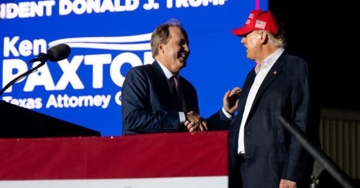 Trump Doubles Down On Ken Paxton Endorsement After Secret Donor Tapes Leak