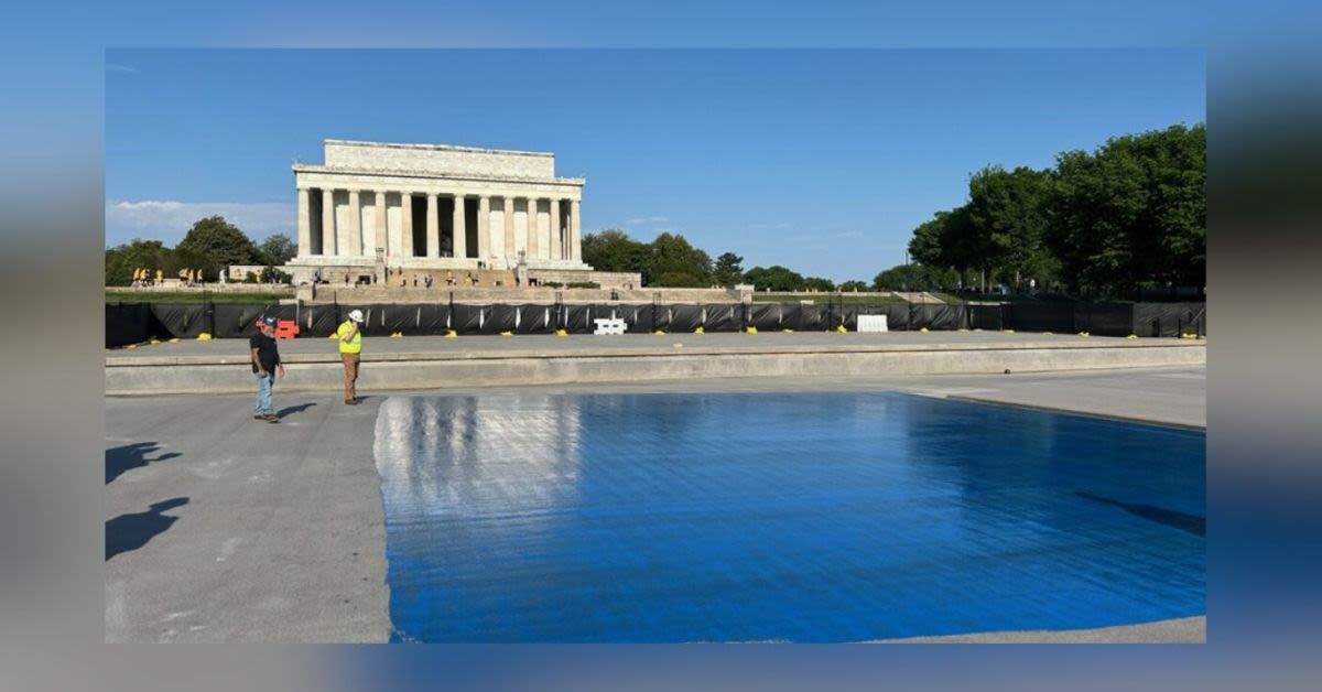 Left-Wing Team Algae Turns Lincoln Memorial Reflecting Pool Into Bizarre Anti-Trump Circus