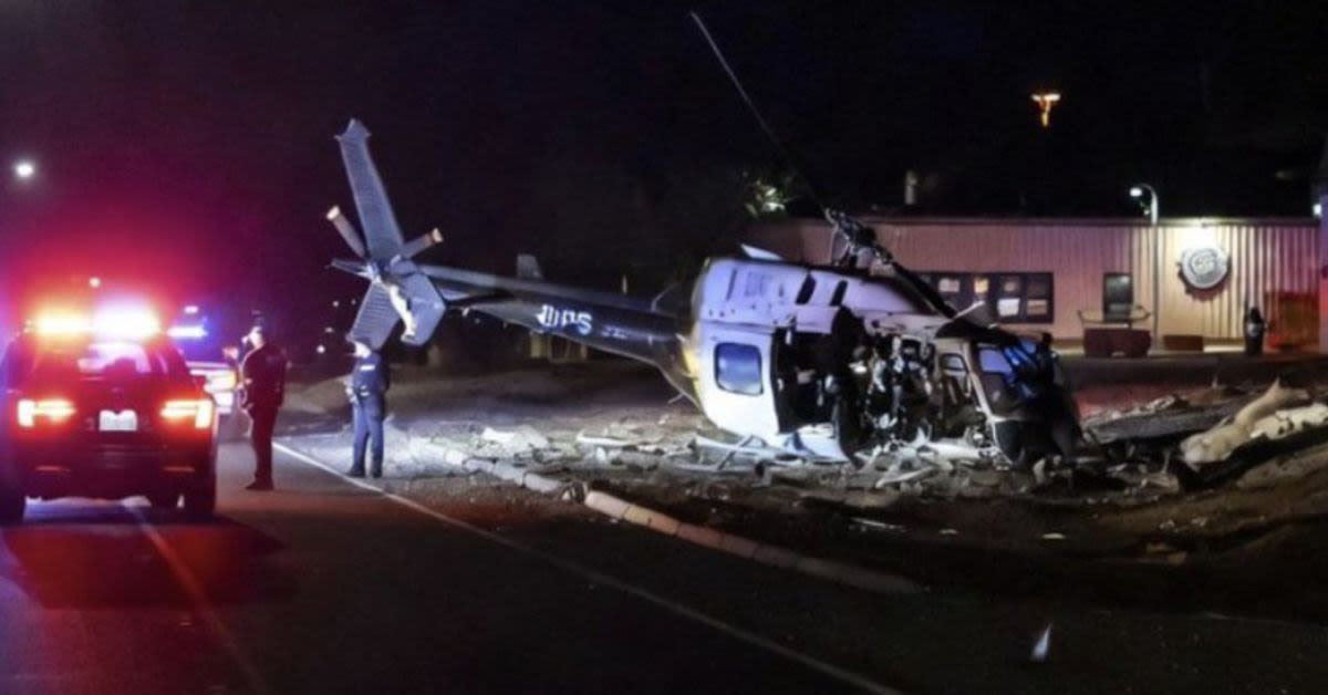 Flagstaff Police Chopper Goes Down While Rushing To Scene Of A Shooting