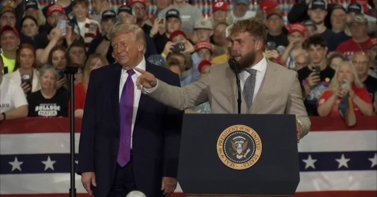 Watch: Jake Pauls Fiery Pro-Trump Speech Turns Into Political Launchpad