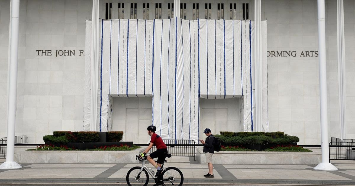 Why Is The Kennedy Center Still Covered By A Giant Tarp After Trump's Name Was Removed?