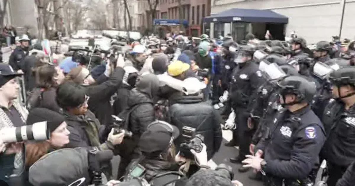 Mamdanis Residence Becomes War Zone As Far-Right Activist And Counter Protesters Face Off