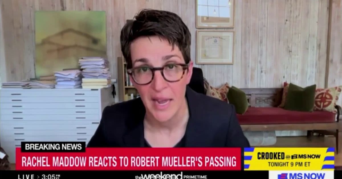Rachel Maddow Uses Muellers Death To Resurrect Long-Debunked Trump-Russia Collusion Tale