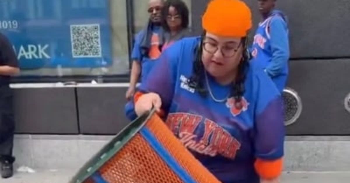 Watch: PMorgan DEI Boss Fired After Viral Knicks Parade Trash-Can Heist